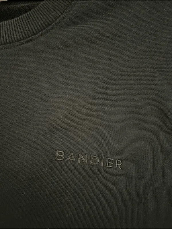 Bandier SET Black Casual Elastic Waist Short & Crewneck sweatshirt size S - Image 14