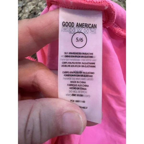 Good American One Piece Modern Swimsuit Size 5/6 2X-3X Hot Pink‎ - Image 6