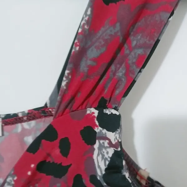 Wet Seal S Black Pink Leopard Bubble Top - Image 7