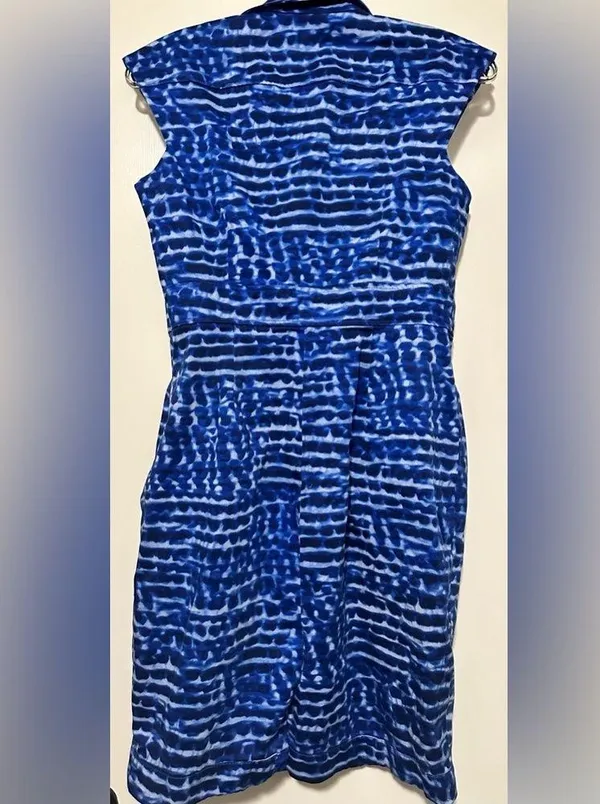 Calvin Klein blue business dress cap sleeve size 8 - Image 3
