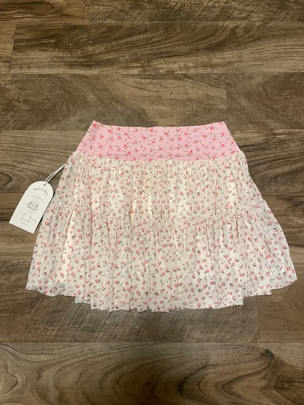NWT! Popflex Target X Blogilates Women's Ballerina Skort Skirt Pink Size Medium - Image 6