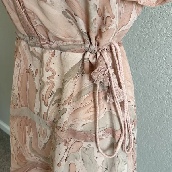 Not so serious silk watercolor dress - Image 5