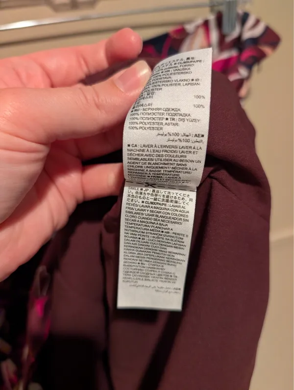 Banana Republic Faux Wrap Purple Pink Skirt - Image 12