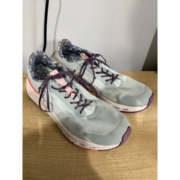 On‎ Cloudnova Form 2 Free People Movement Sneakers Women's Size 10.5 Surf Oyster - Image 2