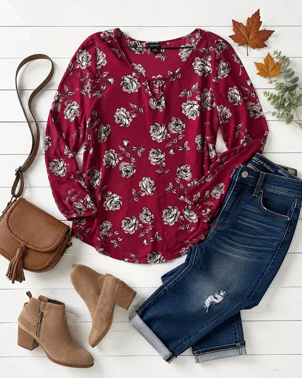 Torrid Magenta Blouse - Image 2