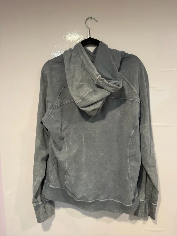 Lululemon Scuba Gray Hooded Pullover Sweater - Image 4
