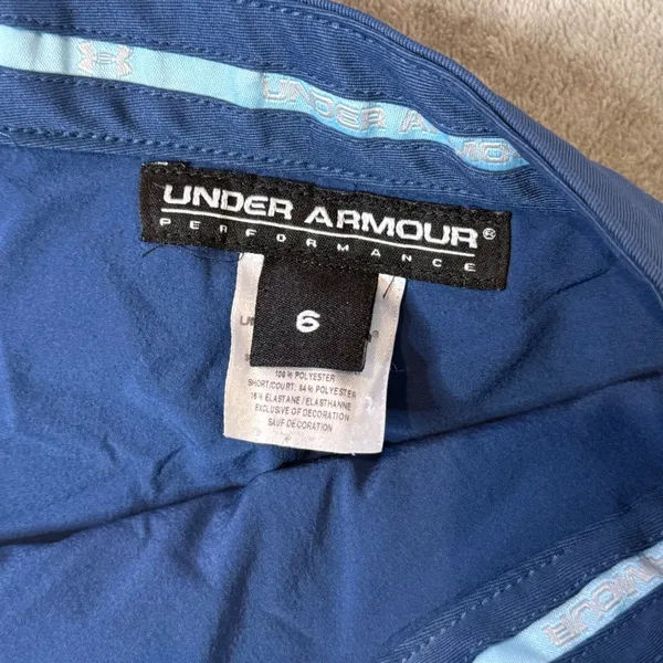 Under Armour Blue Golf Skort Womens 6 Performance Active Tennis‎ Skirt Preppy Active - Image 3