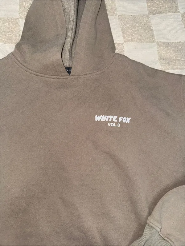 White‎ Fox Boutique Volume 3 hoodie in Khaki size M/L - Image 2