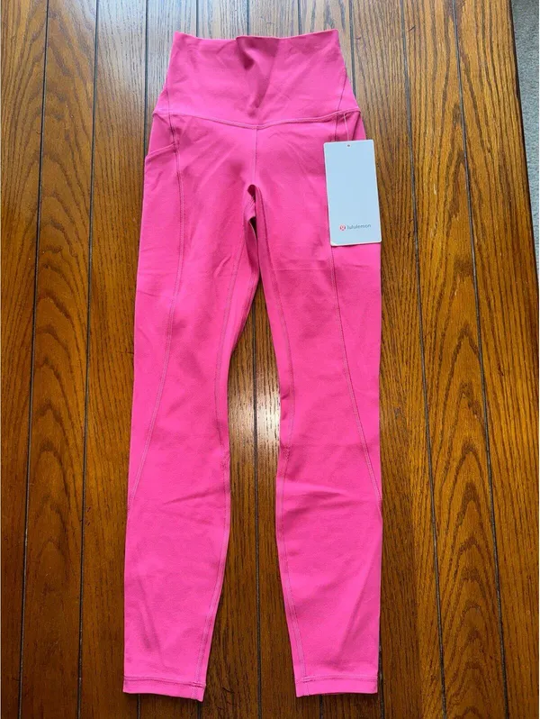 Lululemon Align With Pockets High Rise 25” Raspberry Coulis Size 0 NWT - Image 3