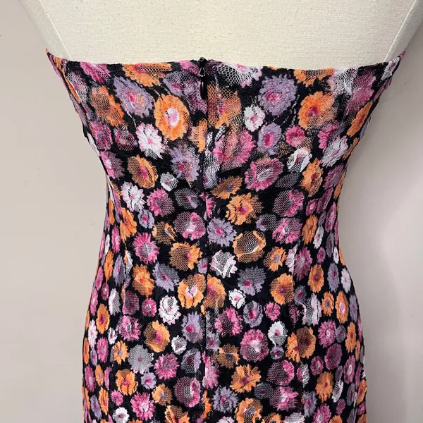 NWOT MISCREANTS Cupid Mini Dress in Orange Pink Lace - Image 8