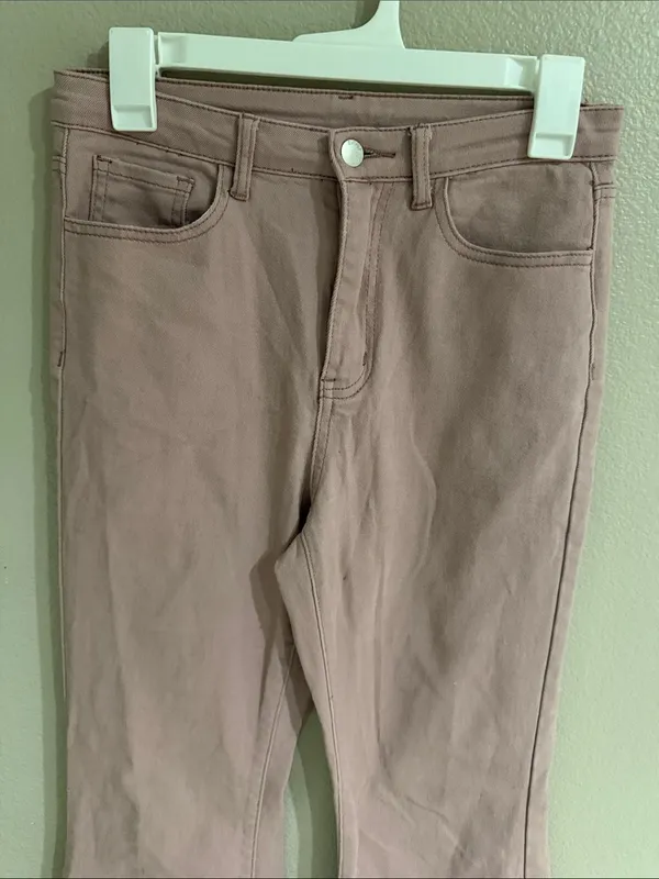 SheIn Pink Flared Jeans - Image 4