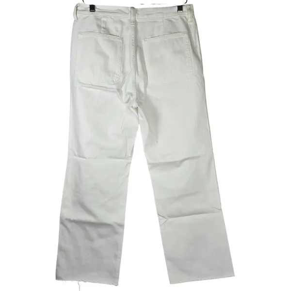J. Crew Sailor mid-rise relaxed demi-boot‎ jean in white 27 BZ728 NWT - Image 2