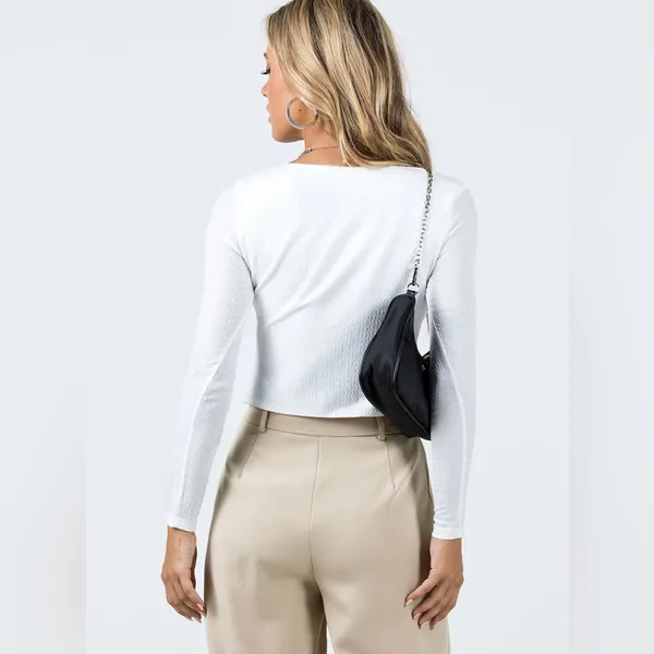 Princess Polly McCall Long Sleeve White - Image 3