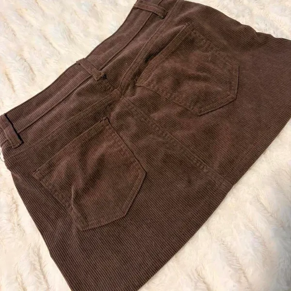 Shein Brown Corduroy Skirt - Image 3