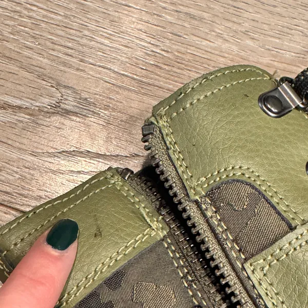 Sorel Emelie Conquest Olive Green Camo Lace Up Zip‎ Combat Boots Size 5 - Image 13