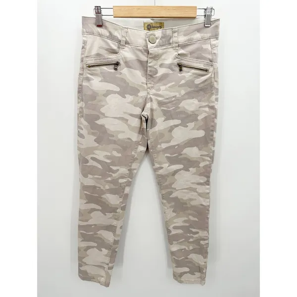 Democracy Ab Solution Camo Jeans Womens 10 High Rise Crop Ankle‎ Utility Stretch - Image 2