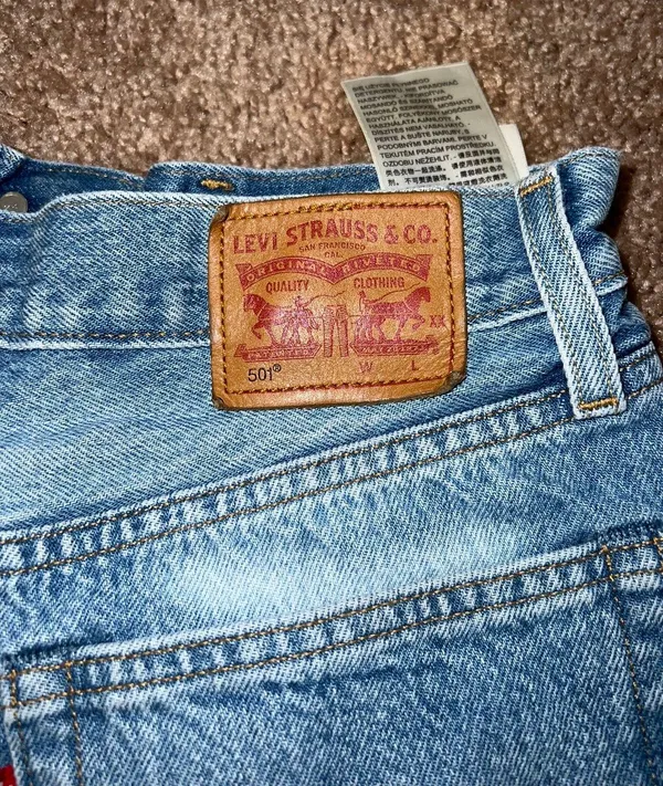Levi's 501 Studded Denim Shorts - Image 3