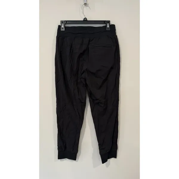 Athleta Women's Black Nylon Blend Trekkie Jogger Pants size 4T Tall 2593 - Image 3