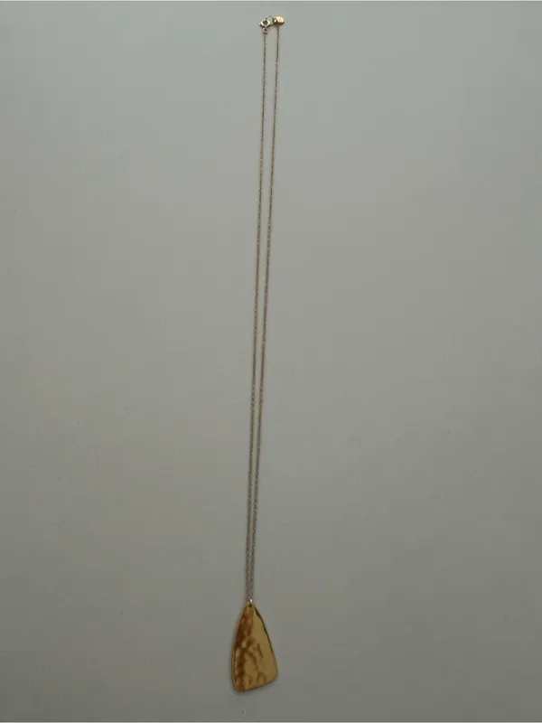 Gorjana Gold long hammered Necklace - Image 2