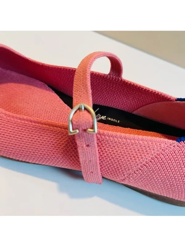 Rothy’s The Point Mary Jane Flats Shoes in Tulip Pink Women’s Size 5.5 - NWOB - Image 8
