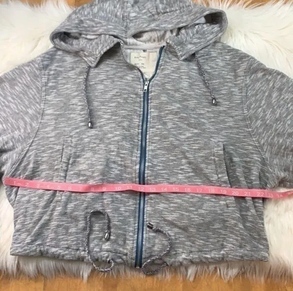 Free People zip front jacket hoodie dolman M - Image 5