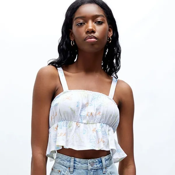 PacSun LA Hearts Petite Peplum Tank Top Size M - Image 3