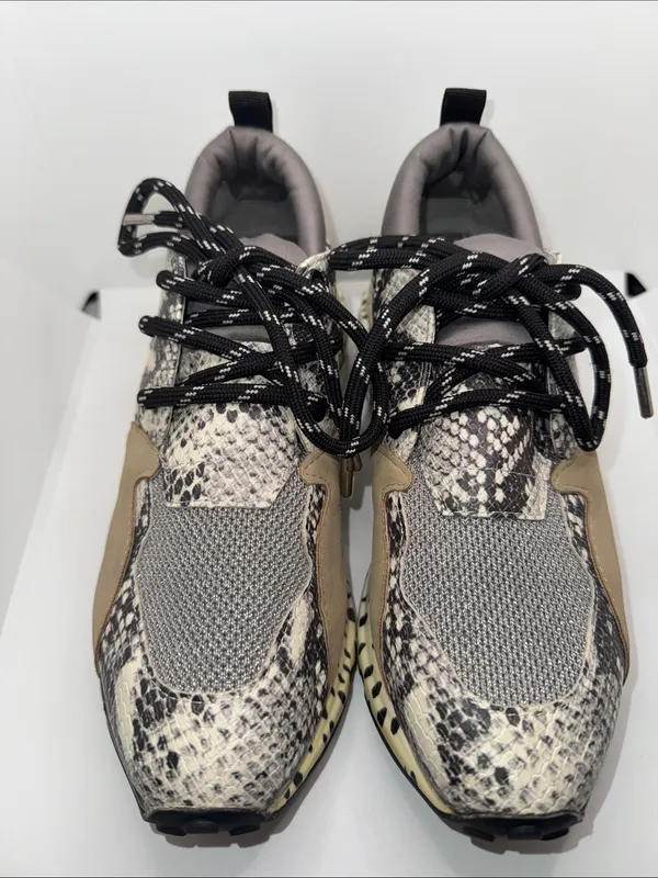 Steve Madden Cliff Sneakers Animal Print Women’s 7 Gray Tan - Image 2