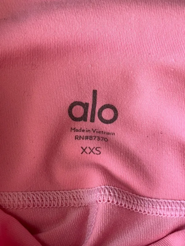 Alo Yoga Airbrush 7/8 Leggings Bright Pink High Waist Size XXS Pilates Workout - Image 2