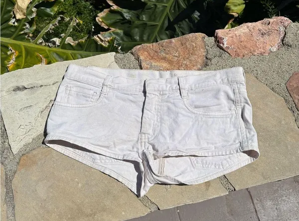 Miu Miu White Mini low waist shorts 09 - Image 3