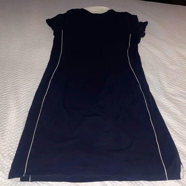 Lauren Ralph Lauren Navy and Cream Collar Top Size Large Tennis Dress - Image 2