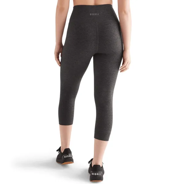 NOBULL High Rise Tight 21” Women’s Medium Charcoal Heather Workout Training Gym - Image 6