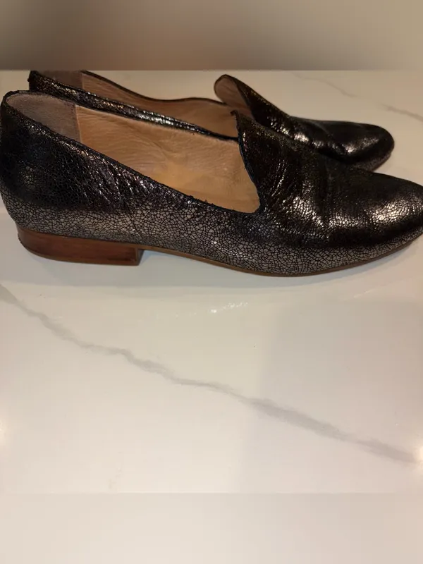 Jack Rogers Audrey Gunmetal Loafers 10 EXC CONDITION - Image 8