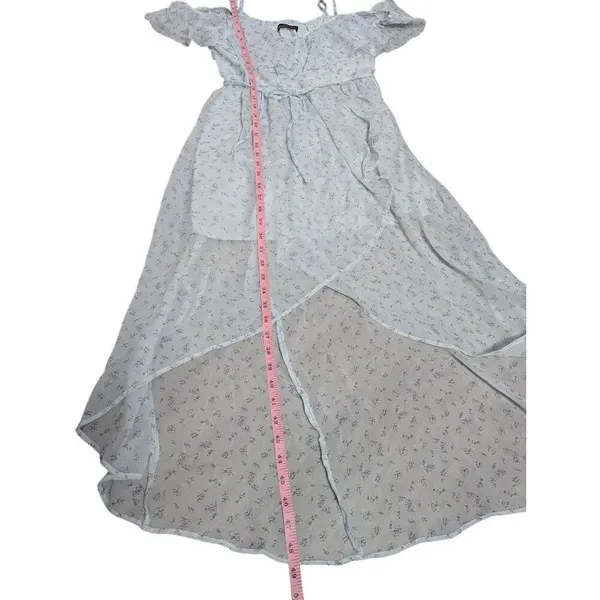 Abercrombie & Fitch floral asymmetrical tiered flowy dress Medium - Image 8