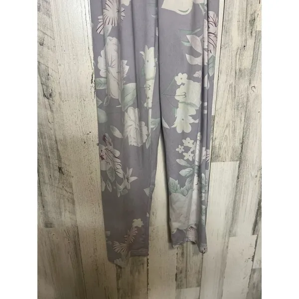 Floral pajama pants Blue - Image 3