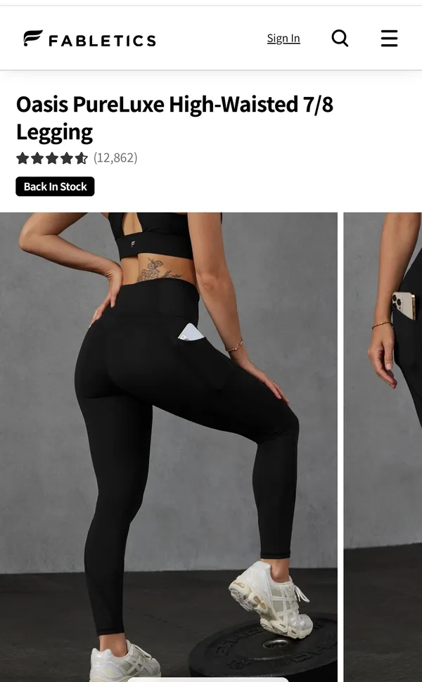 Fabletics Highwaisted PureLuxe Leggings - Image 2