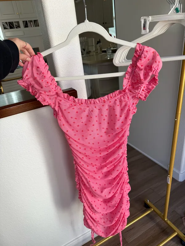 Tiger Mist Pink Mini Dress - Image 2