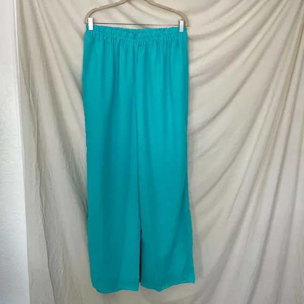 Source Unknown 3 Piece Chiffon Matching Pantsuit Set Size 16W - Image 2
