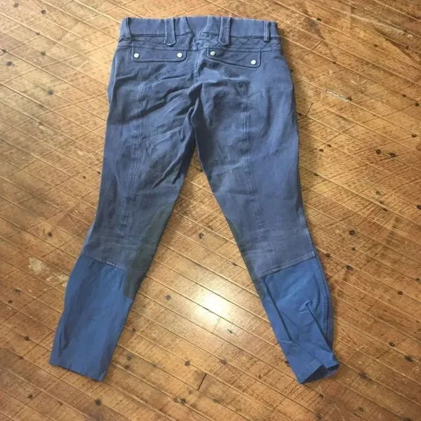 Ariat suede patch navy cropped size 28R Heritage pants - Image 3