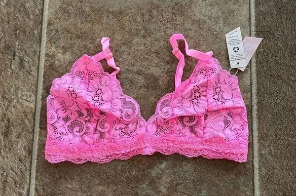 Free People HAH Chi Bralette Rose Quartz Size Medium - Image 4