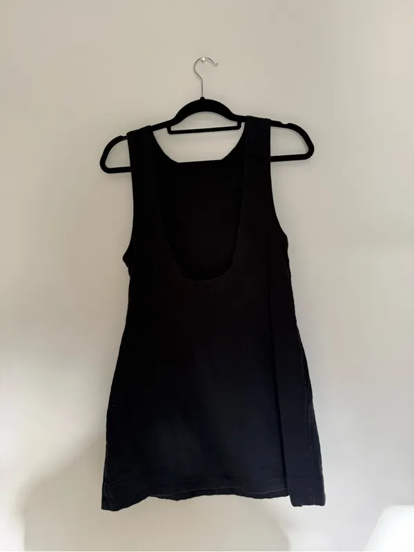 Free People Cotton-Linen Mini Dress - Image 3
