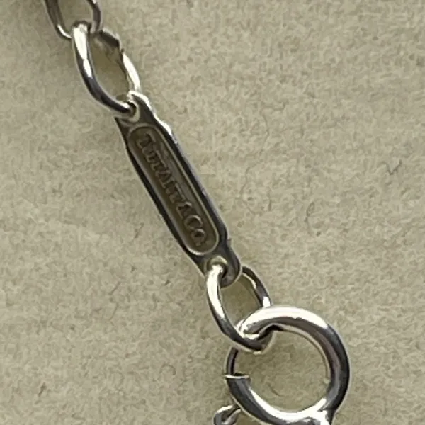 Tiffany & Co. 1837 Bar Pendant Necklace in 925 Sterling Silver - 18" - Preowned - Image 4