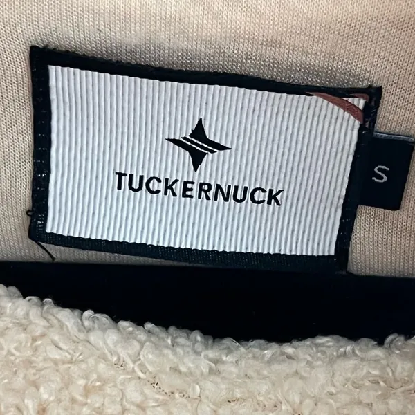 Tuckernuck Teddy Fleece Rollins Cowl Neck Pullover Cream Cozy Soft Oversized S - Image 5