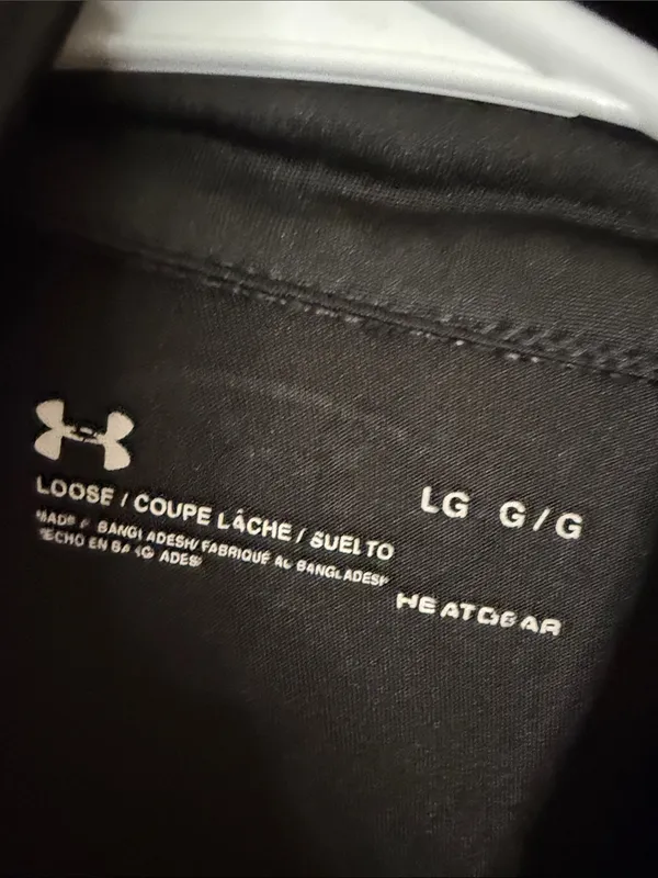 Under Armour Black Long-Sleeve 1/4 Zip Performance Top with White Logo - Image 2