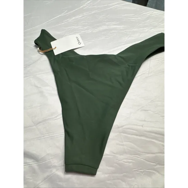 Quince High-Leg Bikini Bottoms Women’s XL NWT Green - Image 5