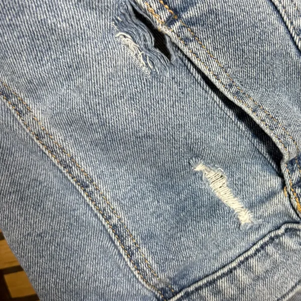 Hollister‎ Denim Sweatshirt Jacket Size Small - Image 4