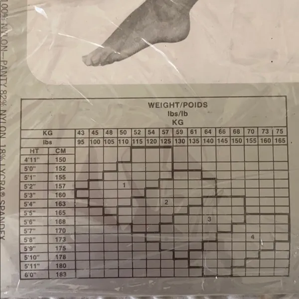 Christian Dior Control Top Pantyhose Size 1 NWT - Image 3