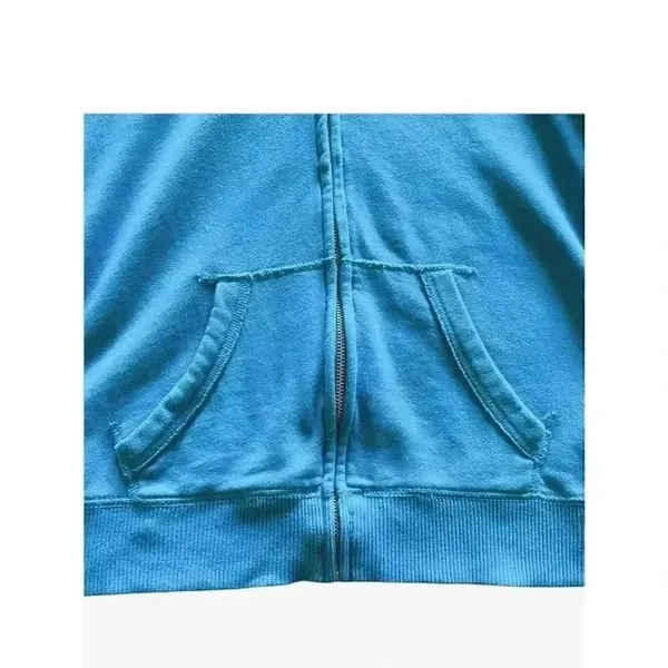 Hollister Sunset Full Zip Turquoise Long Sleeves Sweatshirt SZ S #1433 - Image 3