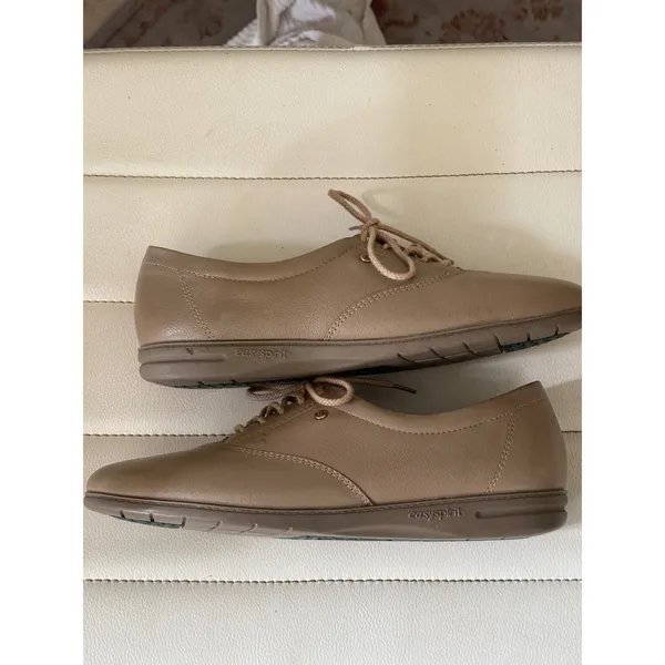 Easy Spirit Anti-Gravity Women 7 Tan Leather Oxford Lace Up Shoes JPMOTION - Image 5