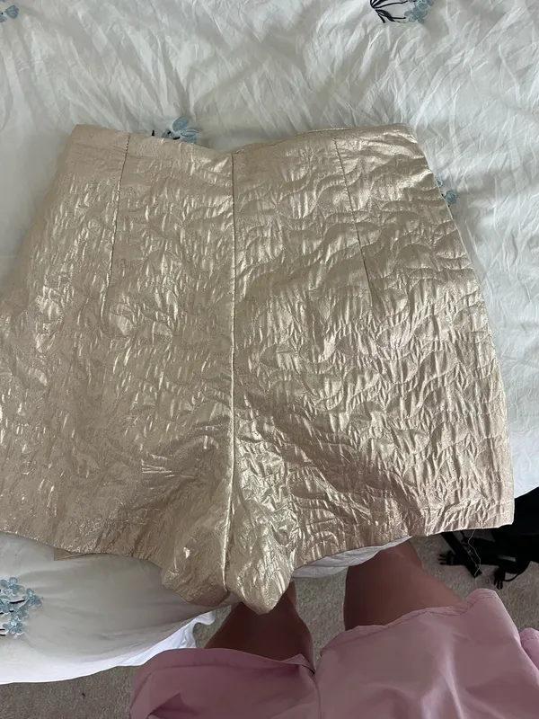ZARA Gold Skirt - Image 3