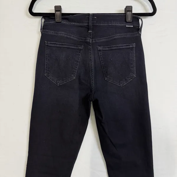 Mother Size-26 The Stunner‎ Two Step Fray Last Call Dark Blue Wash Denim Jeans - Image 11